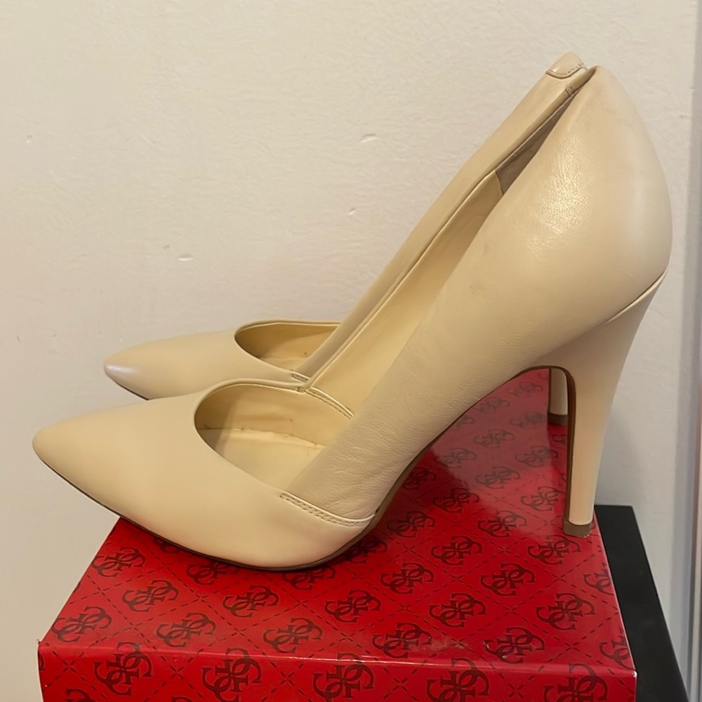 Beige High Heel Pumps